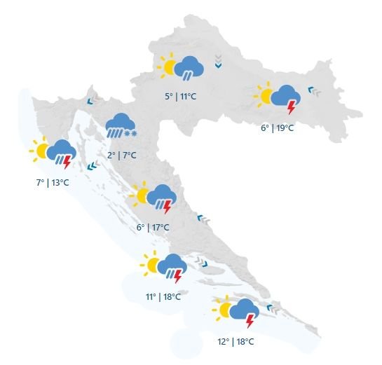 vremenska-prognoza-oblačno-i-sunčano-u-Hrvatskoj