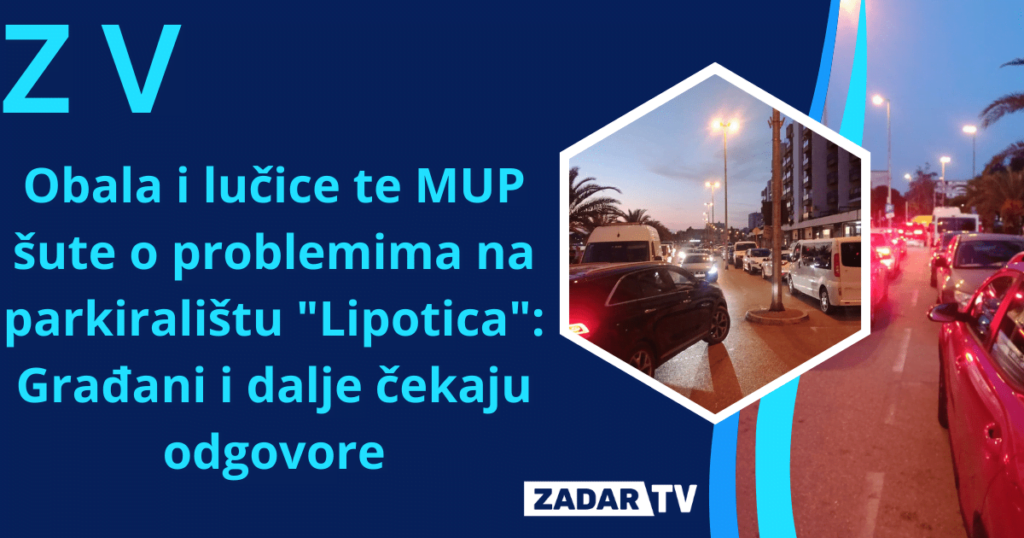 Parkiralište ispred "Lipotice" u večernjim satima, bez znakova poboljšanja