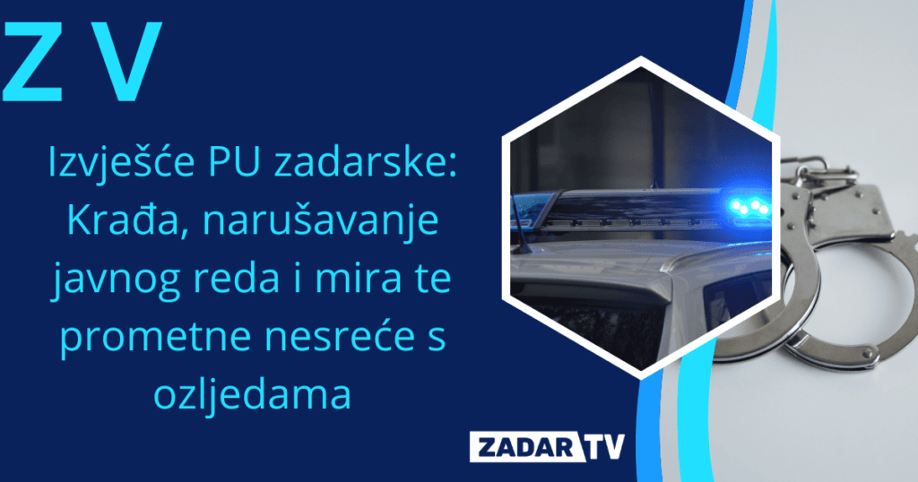 Policijska Intervencija Na Mjestu Krađe U Zadru