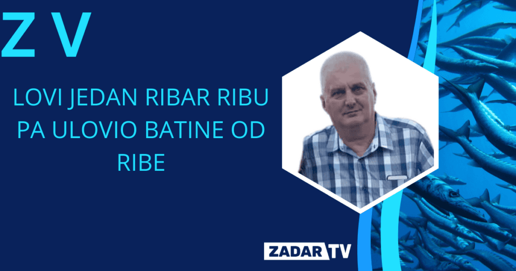 Ribolovac u borbi s barakudom na otoku Žirju