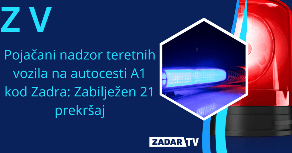 Policijski nadzor na autocesti A1 kod Zadra