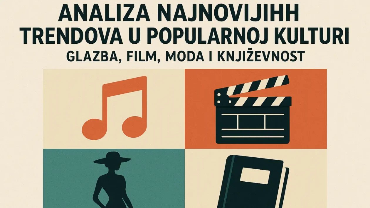 Analiza najnovijih trendova u popularnoj kulturi: Glazba, film, moda i književnost