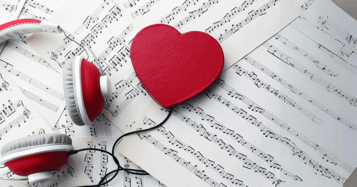 note i preko njih srce najbolja romantična glazba