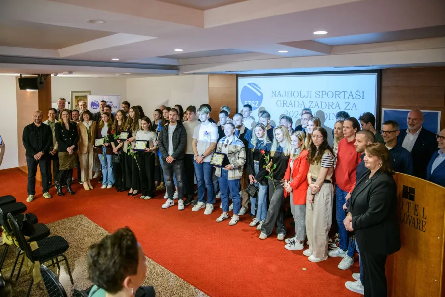 Proglašenje najboljih sportaša Zadra 2024. godine u Hotelu Kolovare, svečanost i dodjela nagrada.