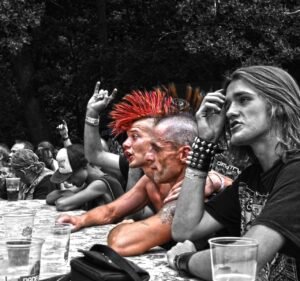 punk crowd