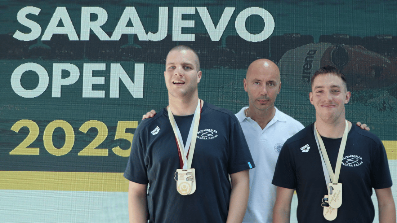 Mihovil Ninčević i Josip Gregov s osvojenim medaljama na Sarajevo Open 2025