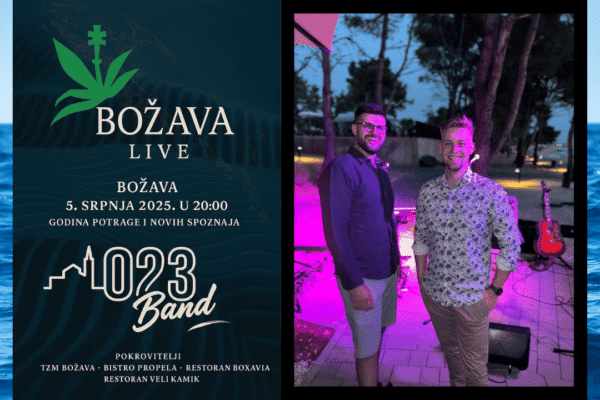 Romano i Daniel iz 023 benda nastupaju na Božava Live događaju