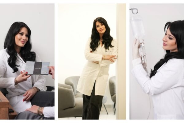 Christina Khouri u poliklinici s nutritivnim infuzijama