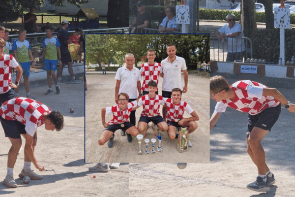 Hrvatska juniorska volo reprezentacija s osvojenom srebrnom medaljom na turniru u Francuskoj