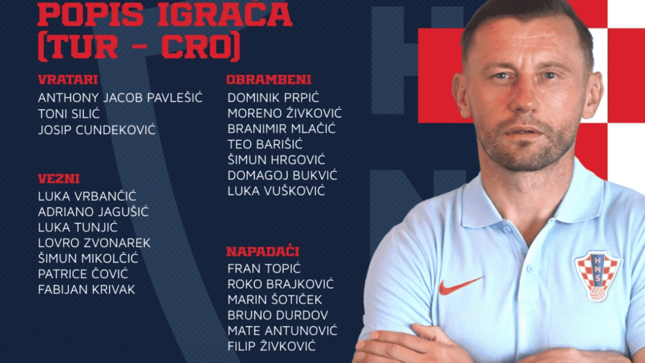 Hrvatska U-21 reprezentacija okupljena na treningu prije kvalifikacija za Euro 2027