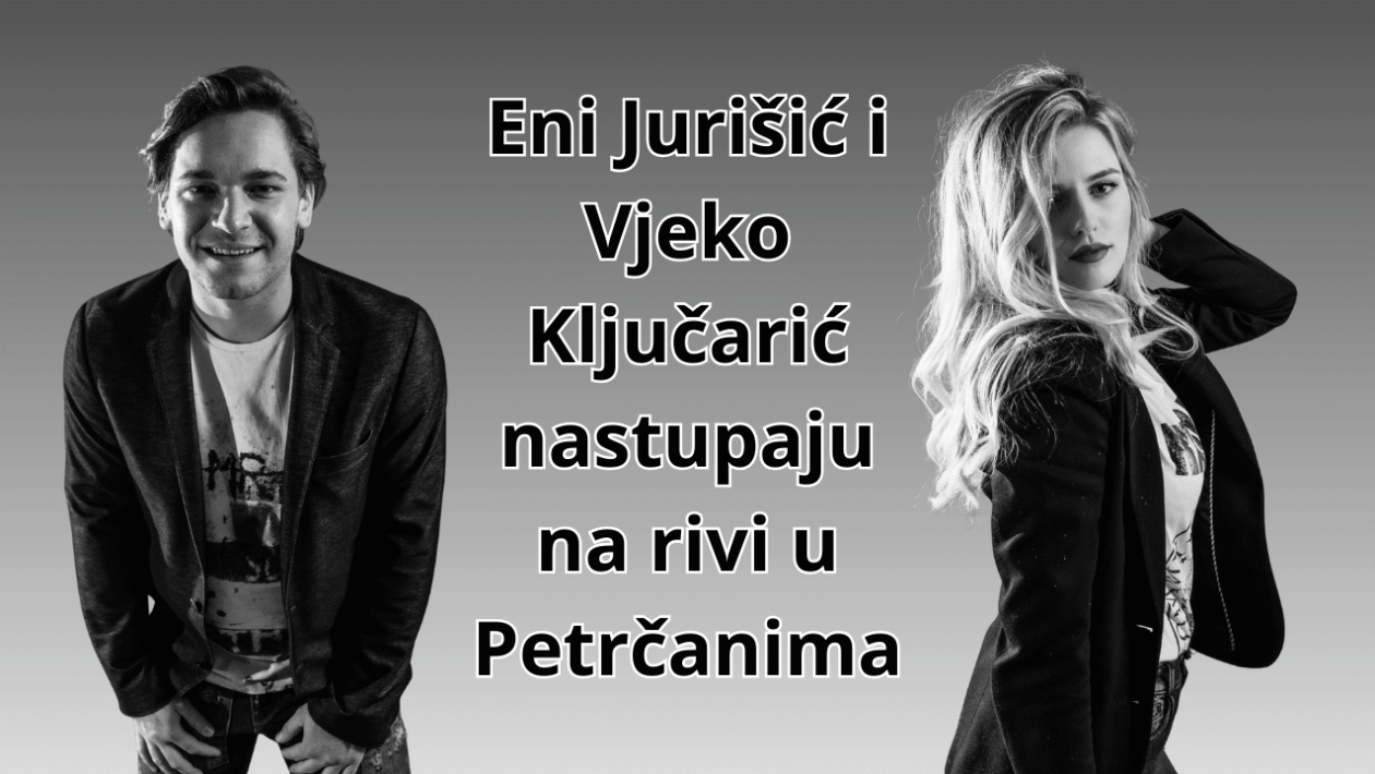 Eni Jurišić i Vjeko Ključarić nastupaju na koncertu u Petrčanima u sklopu Petrčkog lita 2025