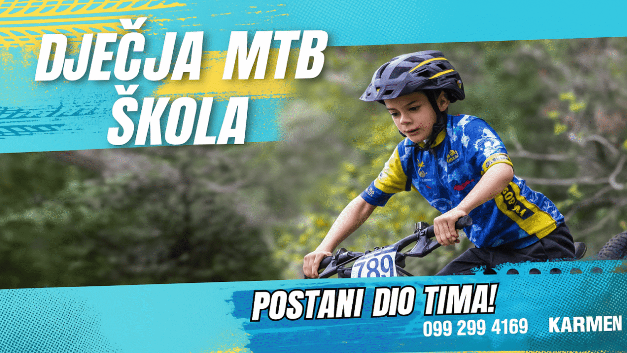 Djeca na treningu MTB škole biciklizma BBK Pakoštane