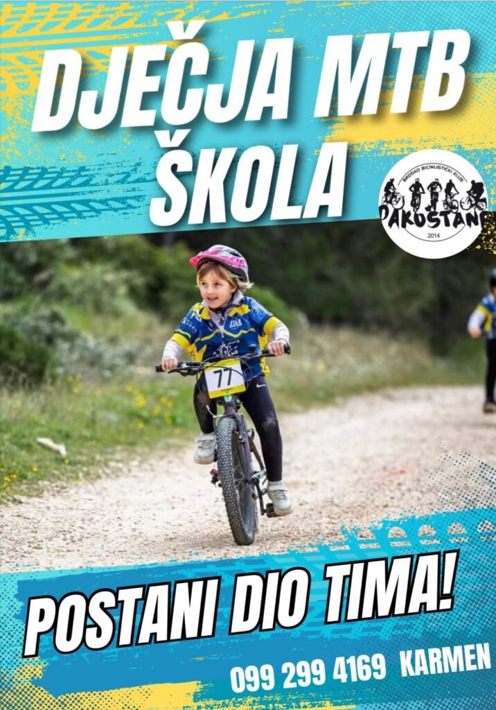 Djeca na treningu MTB škole biciklizma BBK Pakoštane