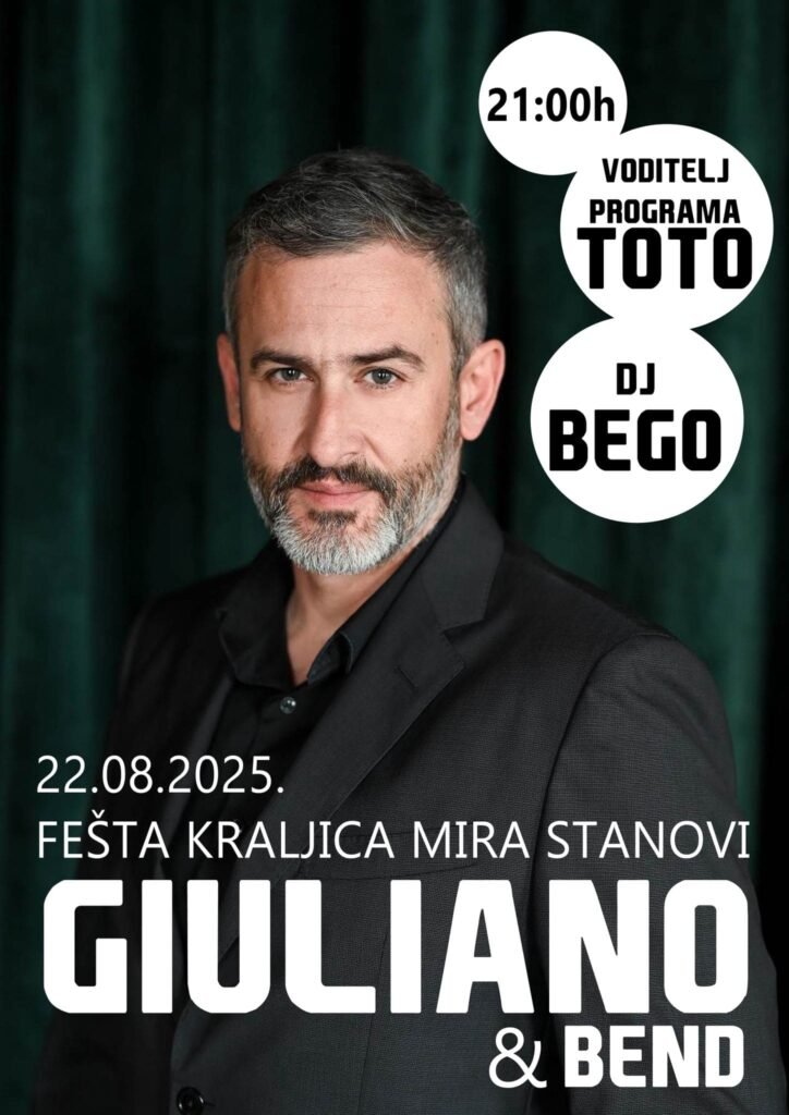 Stanarska fešta u Zadru uz koncert Giuliana na igralištu OŠ Stanovi