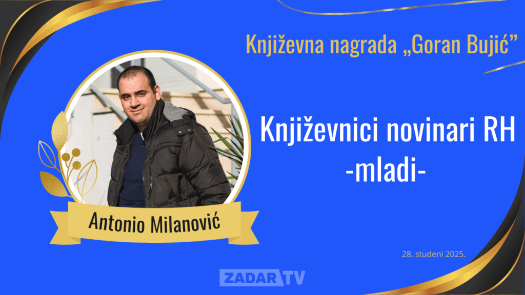 Antonio milanović dobitnik nagrade