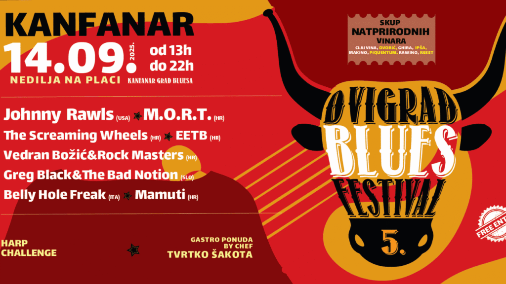 Johnny Rawls nastupa na Dvigrad Blues Festivalu u Kanfanaru uz domaće delicije