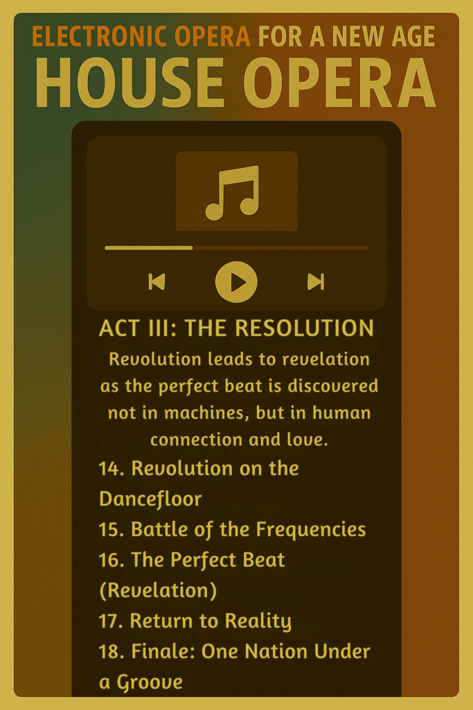 Vizualna najava albuma HOUSE OPERA s motivima elektronske glazbe i kazališne scene