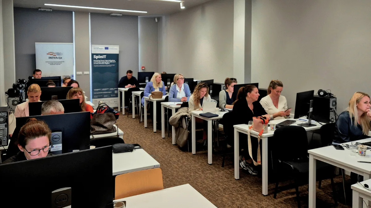 Polaznici ICT edukacije u Zadru tijekom SpinIT programa