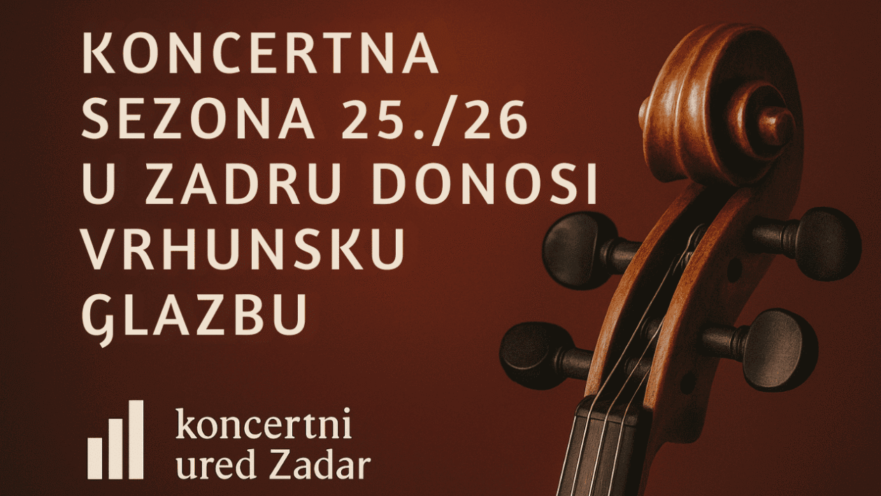 plakat za koncernu sezonu 25 26 u Zadru