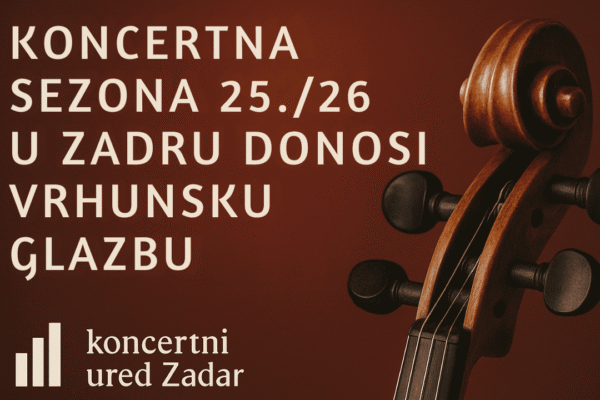 plakat za koncernu sezonu 25 26 u Zadru