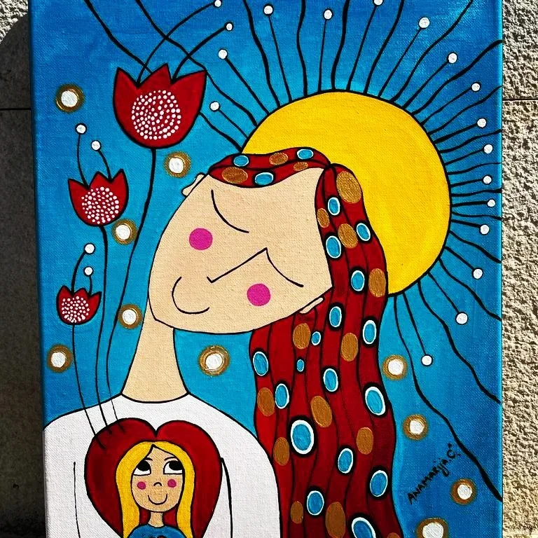 slika oslici-djetinjstva-anamarija-curkovic-umjetnicka-platna