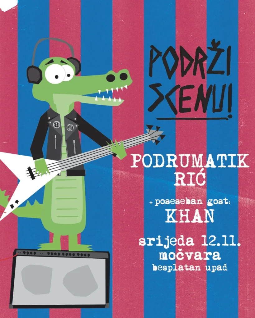 Podrumatik, Rić i Khan nastupaju na događaju Podrži scenu! u Zagrebu