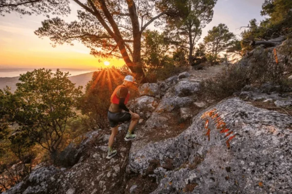 Trail trkači na stazi kroz zadarski arhipelag tijekom Archipelago Trail Run 2025