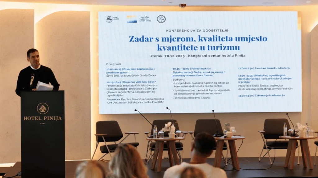 Panel-rasprava o održivom turizmu u Zadru s predstavnicima ugostitelja i gradskih službi