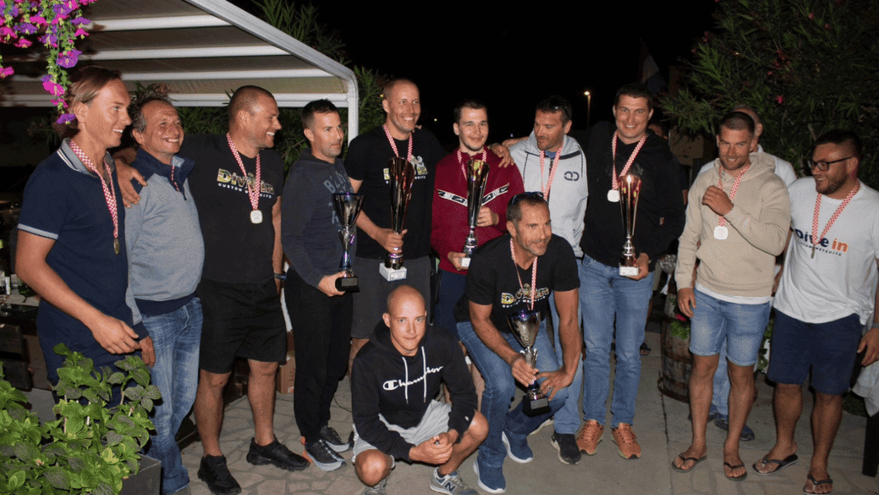 Natjecatelji na Prvenstvu Hrvatske u podvodnom ribolovu u Ždrelcu na otoku Pašmanu