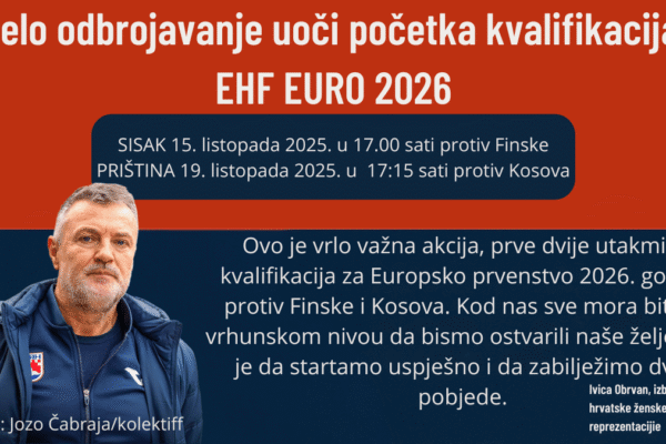 Hrvatska ženska rukometna reprezentacija započela pripreme za EHF EURO 2026