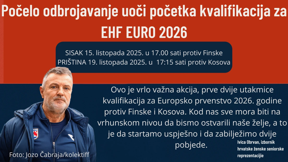 Hrvatska ženska rukometna reprezentacija započela pripreme za EHF EURO 2026