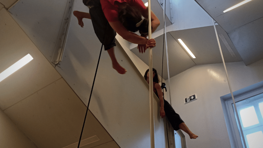 Umjetnici izvode vertikalni ples na zidovima Providurove palače u Zadru