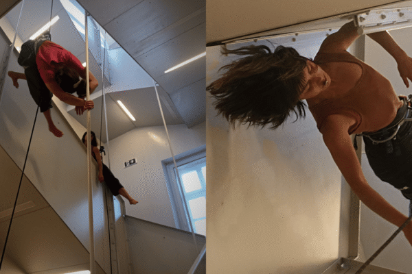 Umjetnici izvode vertikalni ples na zidovima Providurove palače u Zadru