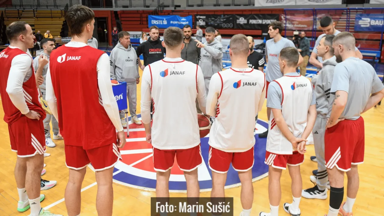 Hrvatska košarkaška reprezentacija na treningu uoči kvalifikacija za Svjetsko prvenstvo 2027.