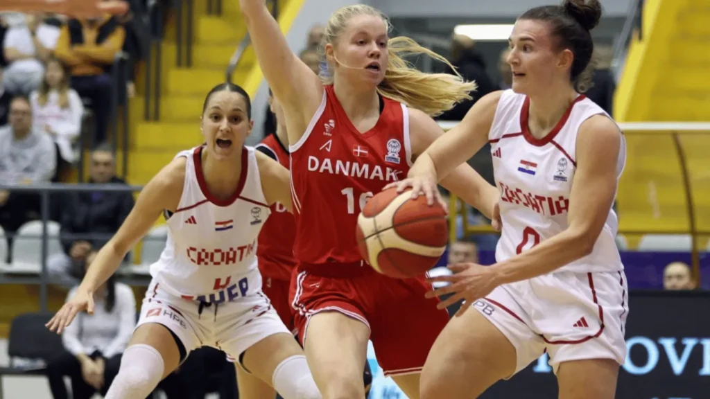 Hrvatska ženska košarkaška reprezentacija u utakmici protiv Danske u kvalifikacijama za Eurobasket 2027