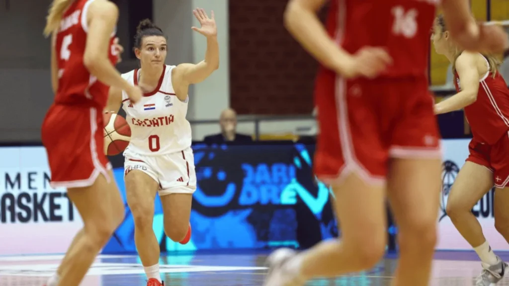 Hrvatska ženska košarkaška reprezentacija u utakmici protiv Danske u kvalifikacijama za Eurobasket 2027