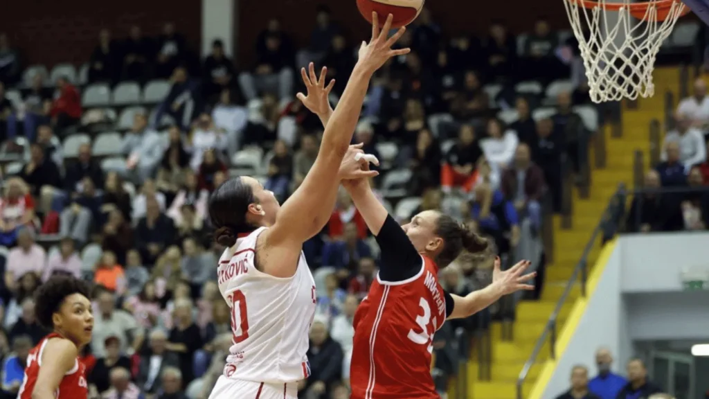 Hrvatska ženska košarkaška reprezentacija u utakmici protiv Danske u kvalifikacijama za Eurobasket 2027