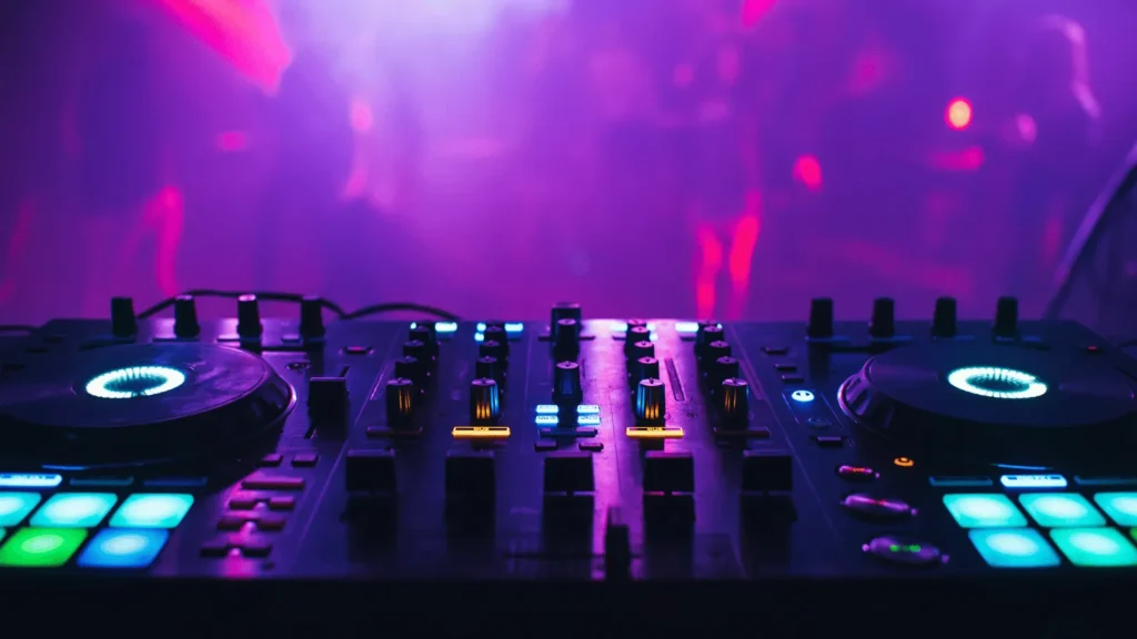 pogled na koncert elektronske glazbe