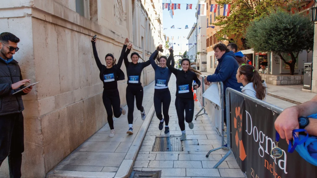 trkači na cilju u zadru