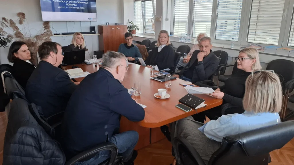 Sastanak radnih skupina za suzbijanje SLAPP tužbi i zaštitu sigurnosti novinara u Agenciji za elektroničke medije