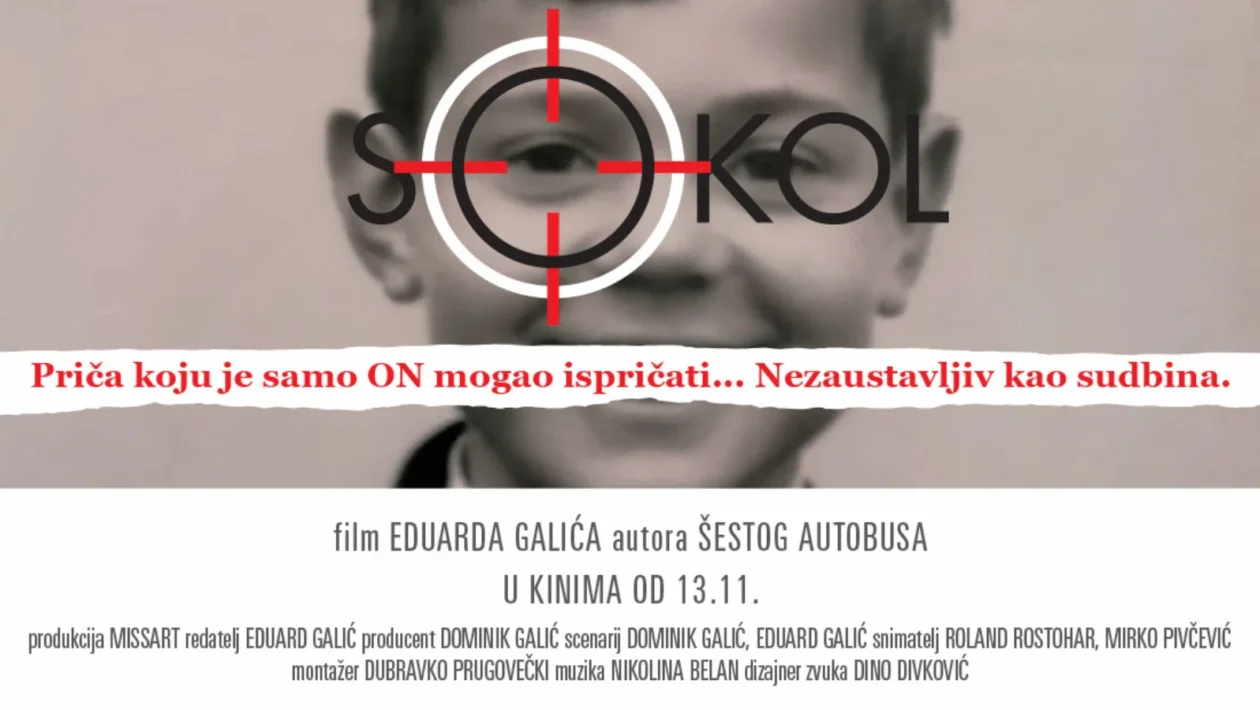 Plakat filma „SOKOL – Nezaustavljiv kao sudbina” o heroju Vukovara