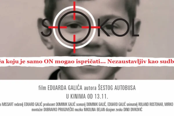 Plakat filma „SOKOL – Nezaustavljiv kao sudbina” o heroju Vukovara