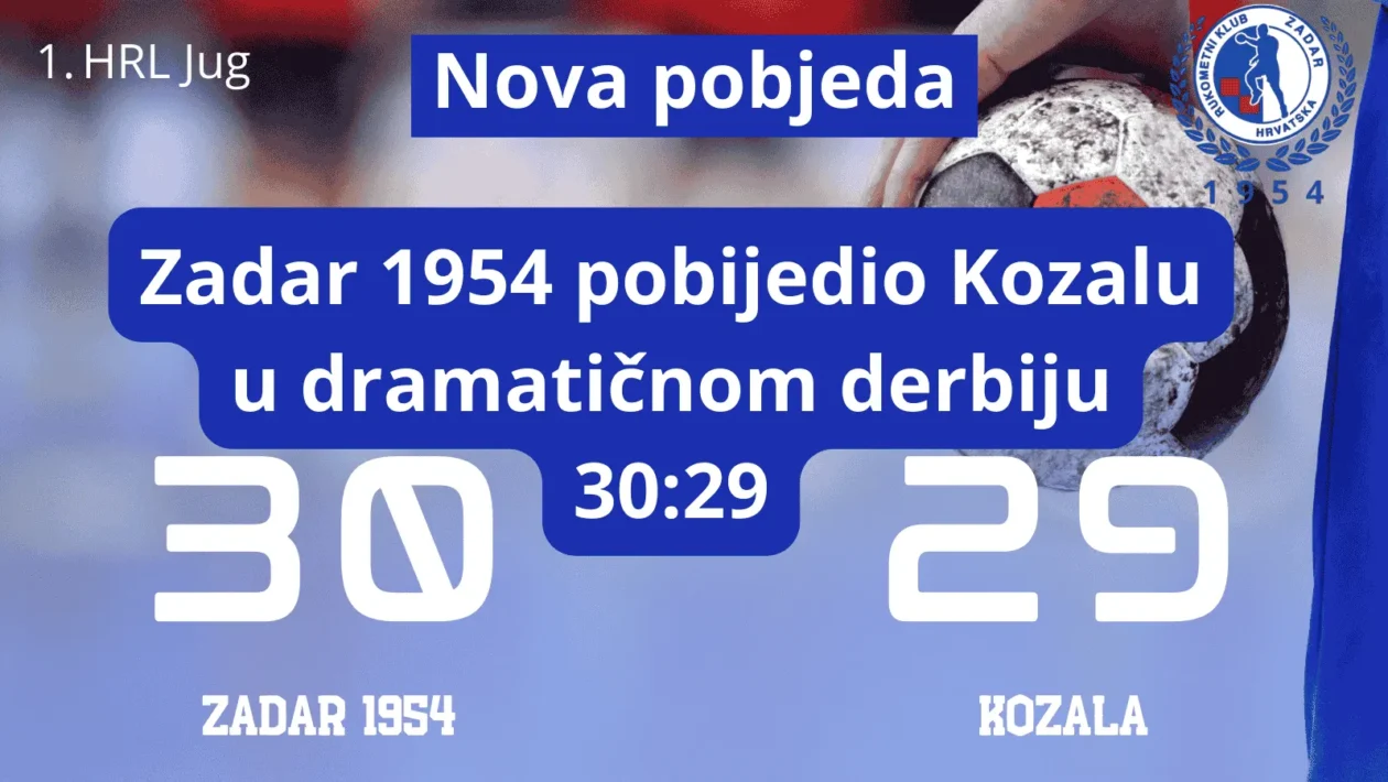 grafika za utakmicu zadar 1954