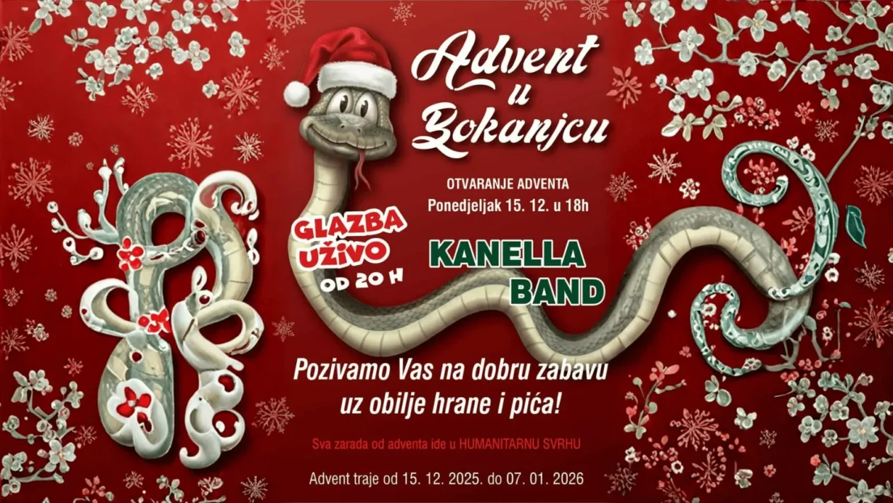 Advent na Bokanjcu 2025 s glazbom, domaćim jelima i humanitarnom akcijom