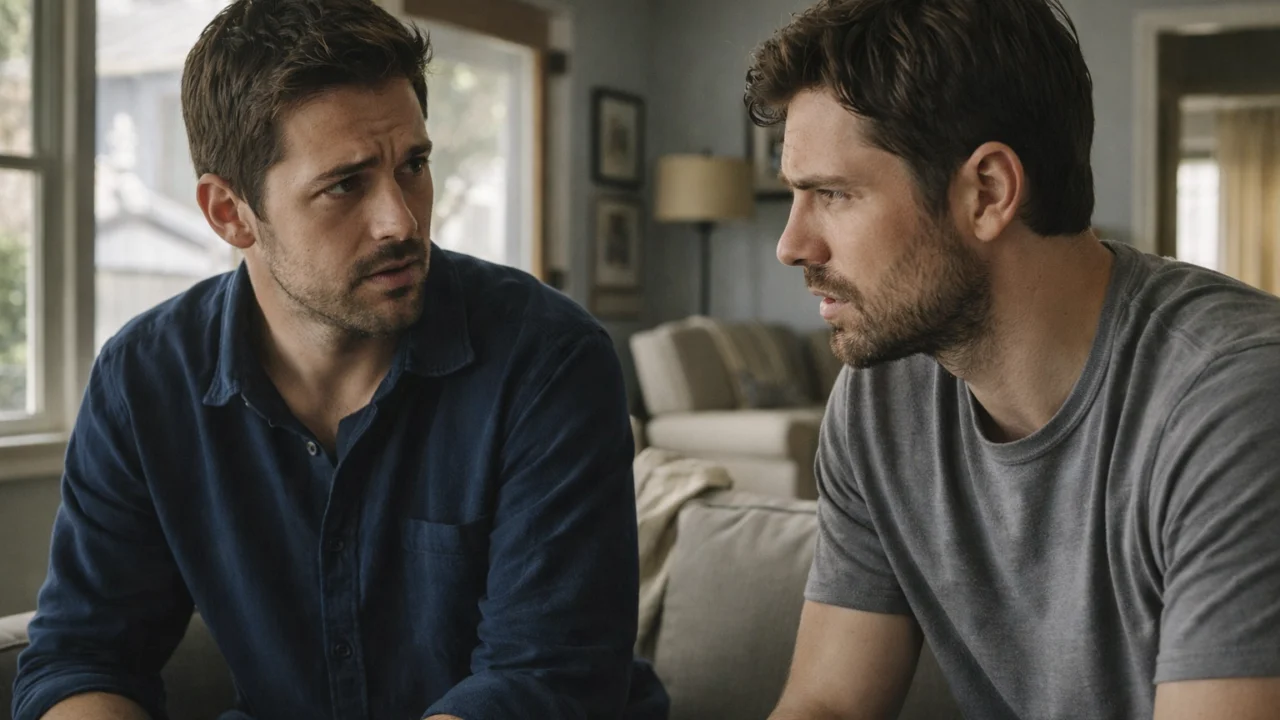 Derek i Danny Vinyard u napetom razgovoru koji odražava obiteljski sukob i ideološke razlike