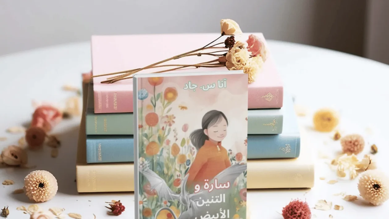 Ana Stjelja i naslovnica knjige „Sara i beli zmaj” – inkluzivna bajka o djevojčici sa Downovim sindromom