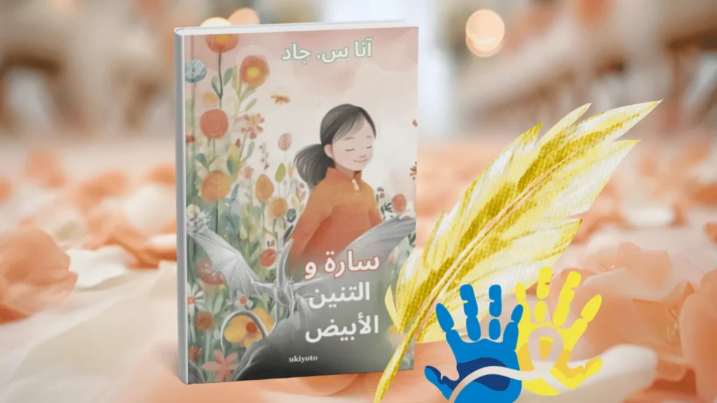 Ana Stjelja i naslovnica knjige „Sara i beli zmaj” – inkluzivna bajka o djevojčici sa Downovim sindromom