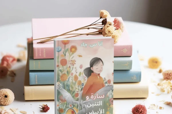 Ana Stjelja i naslovnica knjige „Sara i beli zmaj” – inkluzivna bajka o djevojčici sa Downovim sindromom