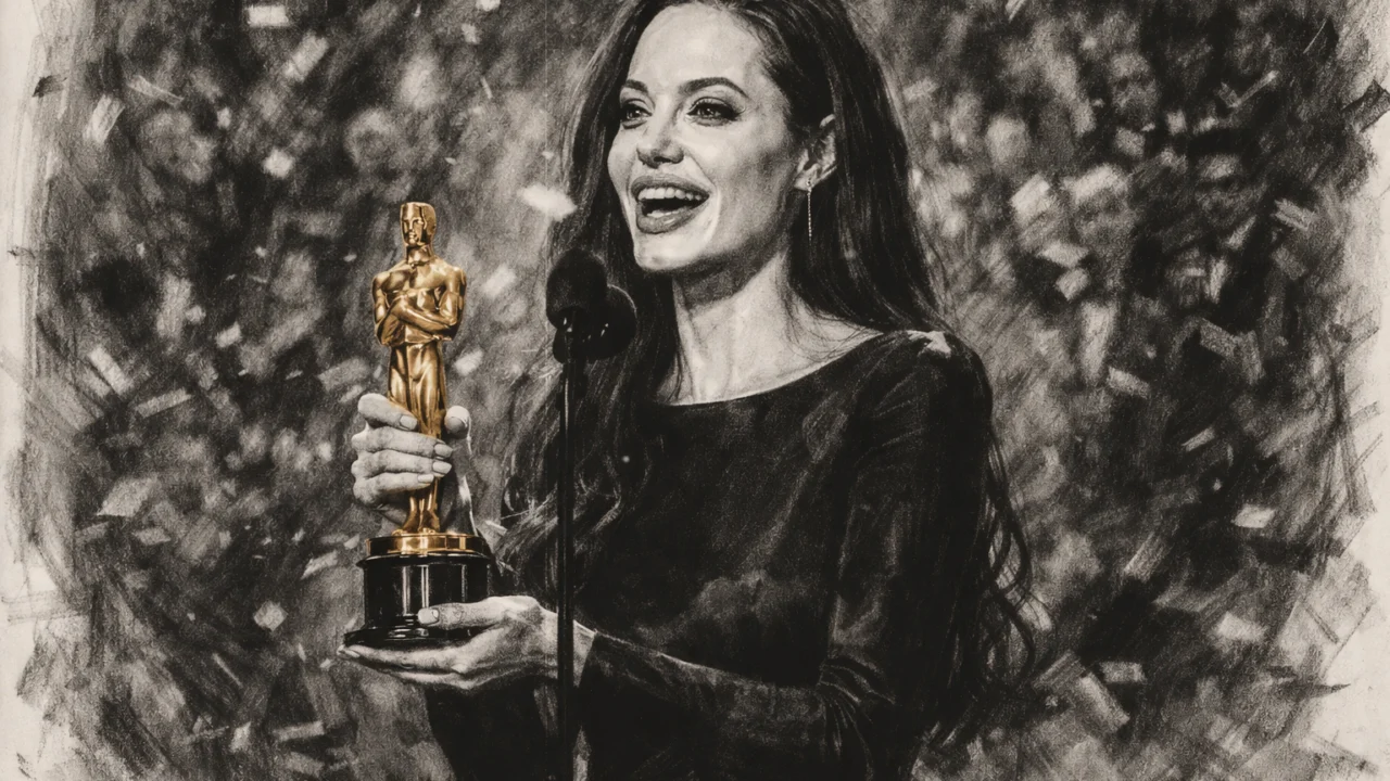 Nagrade i priznanja u ugljen stilu - Angelina Jolie (ugalj stil)