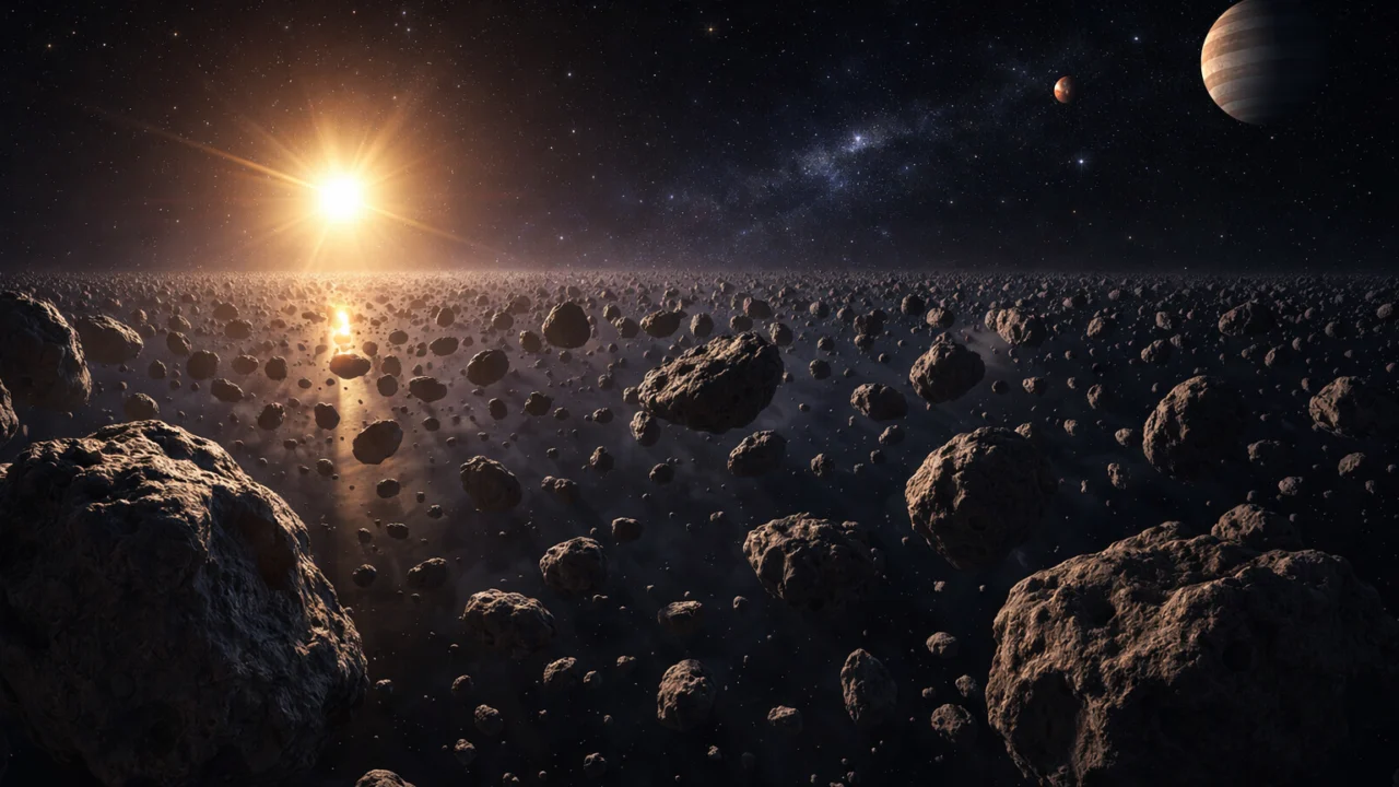 Asteroidi u asteroidnom pojasu između Marsa i Jupitera koji kruže oko Sunca